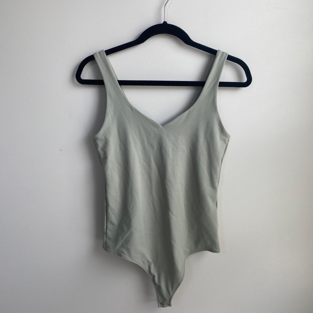 Abercrombie & Fitch Seamless Rib Fabric Bodysuit